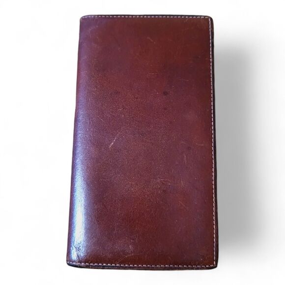 Bosca | Bags | Bosca Unisex Hand Stained Hide Standard Checkbook Long ...